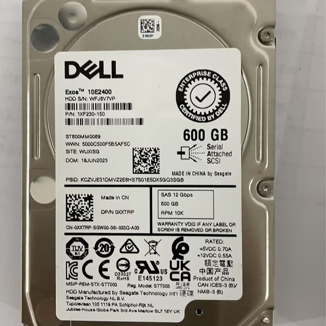 Hot Sale New Dell 600G 10K SAS Server Hard Drives Hdd Suitable for Server Hard Drives dell SSD