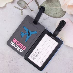Cheap Fashionable Cartoon Pattern Printed <b>Name</b> <b>Tag</b> Waterproof Lightweight Boarding Pass Cute PVC Luggage <b>Tag</b> - Product Image 5