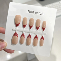 Kit de 30 faux ongles à presser de luxe écologiques en PMMA, formes amandes, haute qualité, application facile XR-02 – Nouveauté 2026, Vente Flash