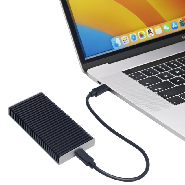 40Gbps USB4 M.2 NVMe SSD Enclosure Compatible with Thunderbolt 5/4/3 for MacBook M1/M2 Pro/Max