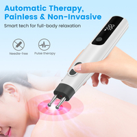 NOUVEAU Stylo de massage corporel à double pointe pour soulager la douleur, stimuler les points de pression, vibration intelligente et affichage numérique pour le soin des méridiens