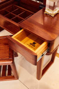 Table de toilette avec miroir et rangement, vente chaude, designs de tables de toilette avec tiroirs - Product Image 4