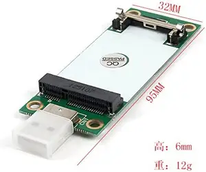 Mini PCIe WWAN Cartão para Adaptador USB com Slot SIM, Mini PCI Express WWAN/LTE/4G Módulo Tester Converter, Suporte 30mm 50mm Wirele