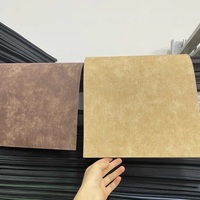 Lembaran Kulit PU Laserable 12x24 Inci untuk Label Kain, Lembaran Kulit Sintetis Tebal Premium yang Dapat Dilaser dengan Lapisan Belakang Abu-abu