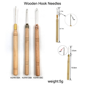 Hot thép không gỉ Micro liên kết vòng lặp Crochet kéo kim móc kim cho phần mở rộng tóc công cụ - Product Image 5