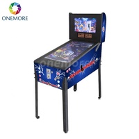 Mini borne d'arcade de flipper virtuel 32'' numérique avec plus de 1100 jeux, langues anglais/espagnol, certifiée CE, fonctionne à pièces