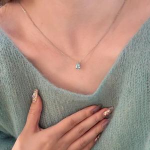 Collar de Plata de Ley S925 con Baomorganita Rosa Claro, Colgante de Corazón de Durazno de Lujo, Estilo Socialité para el Trabajo, Colgantes de Moda - Product Image 5