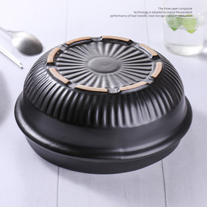 Tazón coreano Bibimbap de cerámica premium, olla de piedra para arroz mixto, cacerola comercial para fideos de arroz, tazón para sopa de <span class=keywords><strong>algas</strong></span> con bandeja de melamina - Product Image 6