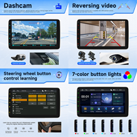 Autoradio BQCC 9 pouces 1Din IPS MP5 avec écran Carplay, lecteur multimédia MP5, Mirrorlink, RDS, BT, FM, GPS, stéréo de voiture coloré pour usage universel