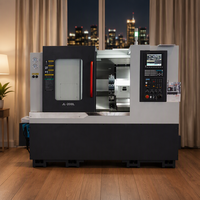 Tour à lit incliné CNC de précision commerciale LK-200L, alésage de 66 mm