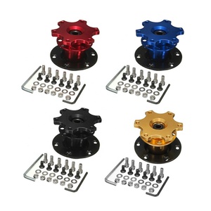 Universale Auto Auto Da Corsa Dello Sterzo MOZZO A Sgancio Rapido della Ruota Da Corsa Adattatore Snap Off Boss Kit CA0011-BL - Product Image 1