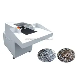 Endüstriyel ağır şerit kesim belge kağıt parçalayıcı parçalama makinesi