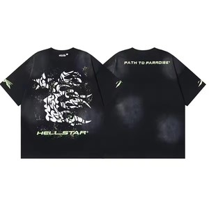 ขายตรงจากโรงงาน เสื้อยืดเทรนดี้ลายสัตว์ Hell Star NFC 260 กรัม ผ้าฝ้ายแท้ ทรงหลวม แขนสั้น ใส่ได้ทั้งผู้ชายและผู้หญิง สไตล์ลำลอง สำหรับฤดูร้อน - Product Image 5