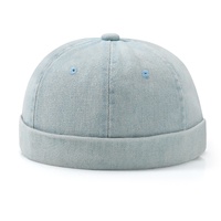 Casquette Docker Vintage Homme Capnova – Bonnet Docker sans Bord Réglable – Chapeau de Marin – Casquette de Baseball Style Skull