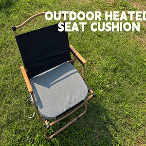 Customized Modern Outdoor Graphene <b>Heated</b> Seat Cushion Universal Portable Square Linen Chair Mat <b>Usb</b>-<b>heated</b> Seat Cushion - Product Image 5