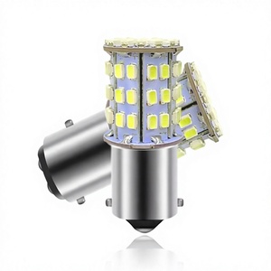 Feux de signalisation LED pour voiture 64SMD 1156 1157 BA15S BAY15D T20 T25 12V Blanc naturel pour frein et clignotant - Product Image 3