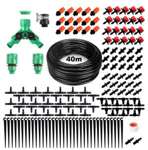 Kit de riego por microgoteo de 40m, atomizador de flujo ajustable de 8 orificios para jardín, manguera de 4/7mm, sistema de enfriamiento por nebulización - Product Image 1