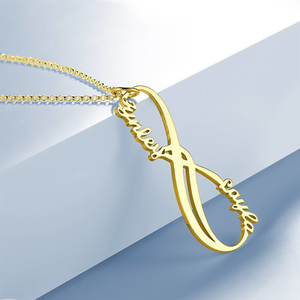 Inviare il tuo migliore amico, il migliore amico, di amicizia, di lunga durata amore e infinito incisione personalizzata nome della collana - Product Image 6
