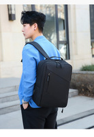 Sac à dos pour ordinateur portable 3-en-1 avec poche de sécurité discrète et compartiment multi-couches pour affaires haut de gamme avec compartiment rembourré pour ordinateur portable