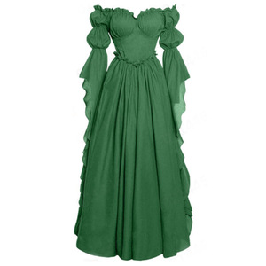 Nuevo Vestido Medieval Gótico para Mujer, Vestido <span class=keywords><strong>de</strong></span> Corte Negro y Rojo, Vestido Retro Renacentista <span class=keywords><strong>de</strong></span> <span class=keywords><strong>Palacio</strong></span>, Disfraz <span class=keywords><strong>de</strong></span> Princesa para Halloween, Carnaval, Fiesta, Cosplay - Product Image 5