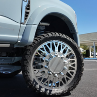 Jantes forgées DRW polies sur mesure 22X8.25 24X8.25 26X8.25 avec enjoliveurs flottants 10X285.75 8X170 8X180 pour Ram 3500
