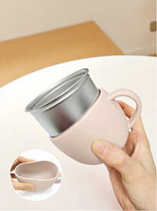 Vaso de Agua Infantil de Acero Inoxidable 304 de Grado Alimenticio con Interior de Silicona, Asa Antideslizante, No Tóxico e Inodoro para la Bebida Diaria de Niños Pequeños - Product Image 3
