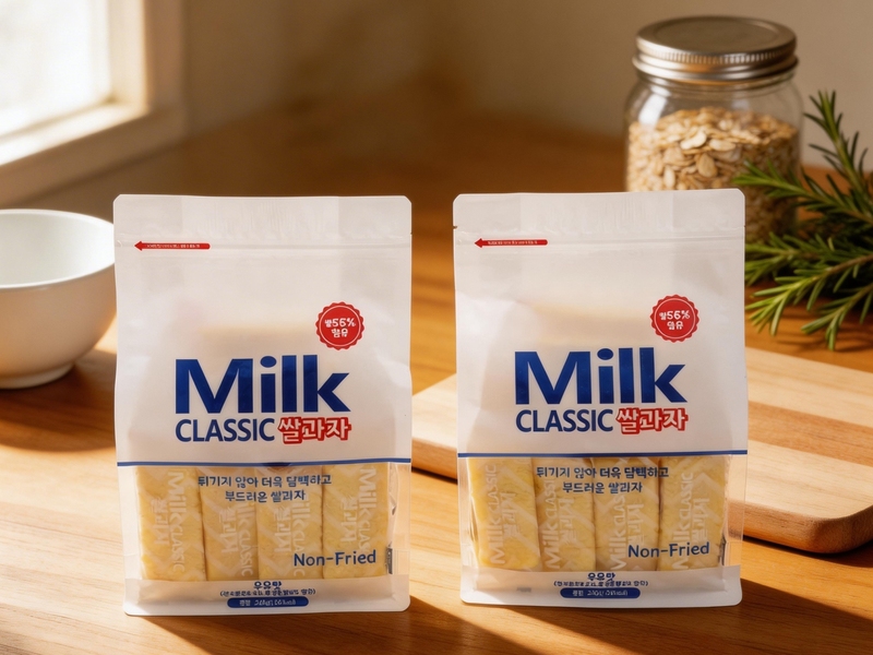 Milk Flavored Rice Cake Snack Sticks