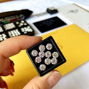 Fengzuan VVS colore bianco forma rotonda <span class=keywords><strong>pietre</strong></span> di Moissanite sciolte 6.5mm 1ct di alta qualità taglio brillante diamanti Moissanite sintetici - Product Image 1