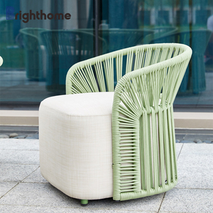 Muebles de Patio, marco de aluminio para exteriores, juego de asientos verdes para exteriores, tejido de cuerda impermeable, <span class=keywords><strong>mesa</strong></span> <span class=keywords><strong>y</strong></span> <span class=keywords><strong>sillas</strong></span> de <span class=keywords><strong>terraza</strong></span>, juego de <span class=keywords><strong>jardín</strong></span> - Product Image 2