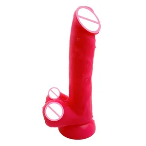 Juguete sexual consolador realista de silicona de 10 "con ventosa fuerte para mujeres Juguetes sexuales manos libres