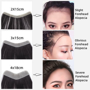 ท็อปเปอร์ผมแท้สำหรับผู้หญิง แบบบางพิเศษ ด้านหน้าทำจาก PU  <span class=keywords><strong>ขาย</strong></span>ดี - Product Image 4