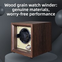 Boîte de rangement automatique pour montres mécaniques à grain de bois, anti-magnétique, rotative, Chine ZG-1W