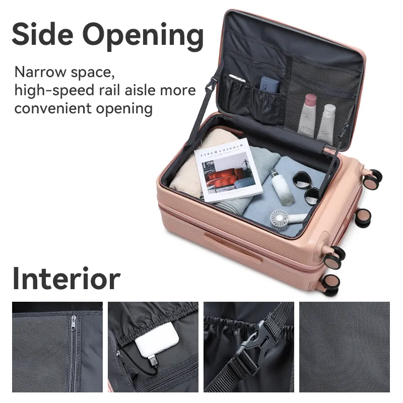 Travelling Trolley Case Usb Oplaadpoort Bagage Koffer Sets Reiskoffer Handbagage Met Wielen