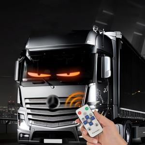 Luz LED Ojo de Diablo para Pantalla Flexible, Conexión a Encendedor de Cigarrillos, Control Remoto 12V para Ventana Interior de Coche, Camión o Furgoneta - Product Image 1