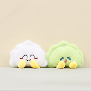 Commercio all'ingrosso carino Mini gnocco di simulazione ciondolo di peluche portachiavi morbido personalizzato animale imbottito fodera in Nylon per regalo di promozione - Product Image 2