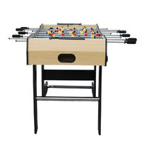 Table de baby-foot pliable en MDF de 4 pieds, pour jeu de football de table en intérieur, avec système de notation manuel, pour le divertissement familial