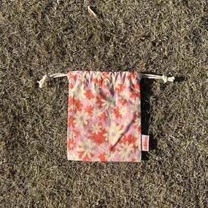 Nice Quality Washable Muslin Calico Small Cotton <b>Pouch</b> Organic Cotton <b>Drawstring</b> Bag With Label - Product Image 4