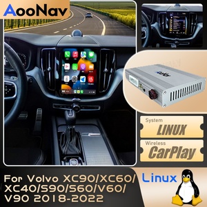 Linux System Mirror Link Box for Volvo XC90/XC60/XC40/S90/S60/V60/V90 2018-2022 <b>Wireless</b> Apple CarPlay Upgrade Car Radio Adapter - Product Image 2