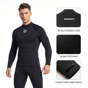 Haut de <span class=keywords><strong>combinaison</strong></span> de <span class=keywords><strong>plongée</strong></span> et de surf SVSPORTS CR en néoprène super élastique et chaud pour homme, adapté à un usage quotidien et aux sports de <span class=keywords><strong>plongée</strong></span> - Product Image 4