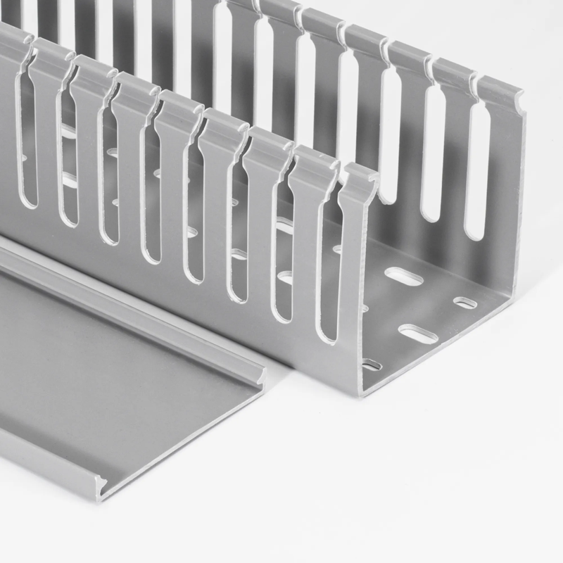 PVC Gray Flame Resisting Open Slot