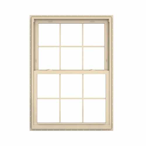 Wood Grain Aluminum Window Frame Glass Double Hung Windows Upvc Single