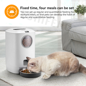 4.5L kapasitas besar otomatis tempat makan anjing peliharaan mangkuk tempat makan kucing otomatis dengan perekam Waktu - Product Image 4