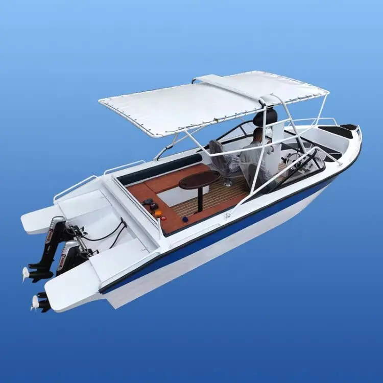 Meistverkaufte Sport-Schnellyacht 5,8 m/19 Fuß Benzinpropeller Freizeit-Aluminium-Boote für Offshore