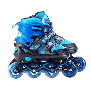 <span class=keywords><strong>Patines</strong></span> en Línea para Niños, Económicos y Populares, <span class=keywords><strong>4</strong></span> <span class=keywords><strong>Ruedas</strong></span>, Marco Ajustable de Aleación de Aluminio, <span class=keywords><strong>Ruedas</strong></span> de PVC con LED - Product Image 4