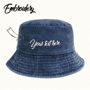 Custom Logo Embroidered One-Piece Promotional Cotton Bucket <b>Hat</b> <b>for</b> Fishing and Casual Events Business Giveaway and Branding - Product Image 4