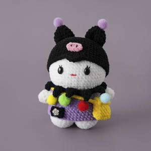 سلسلة مفاتيح مخصصة 10 من Kawaii على شكل دب ، كروشيه كرتوني ، حقيبة ديكور منزلي رائعة ، حلقة مفاتيح معلقة - Product Image 4