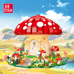 JIESTAR JJ9185 1296 Piezas Serie Street View <span class=keywords><strong>Casa</strong></span> de Hongos de Ensueño, Bloques de Construcción, Modelo de Juguete Educativo Técnico, <span class=keywords><strong>Regalo</strong></span> Festivo - Product Image 2