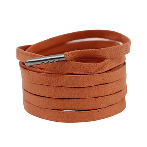 Cordones de Algodón Encerado Planos de 0.8cm, Color Sólido, Diseño Minimalista, Cordones Planos Encerados Premium para Zapatillas Blancas y Zapatos de Lona - Product Image 6