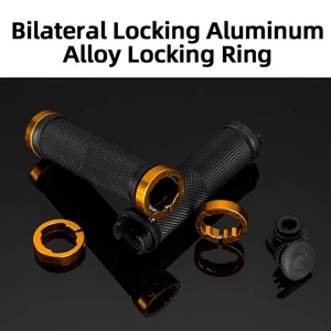 Empuñaduras ergonómicas antideslizantes de goma para manillar de bicicleta, <span class=keywords><strong>cubierta</strong></span> de extremo de bloqueo de bicicleta de <span class=keywords><strong>carretera</strong></span> de montaña con función antideslizante - Product Image 5