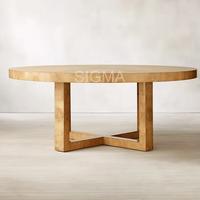 Ensemble de table à manger de luxe Ensemble de table à manger ronde Accessoires de meubles de maison